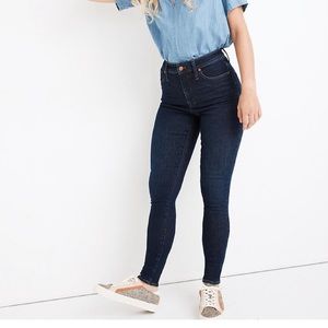 NWOT Madewell Curvy Hi-Rise Skinny dark wash